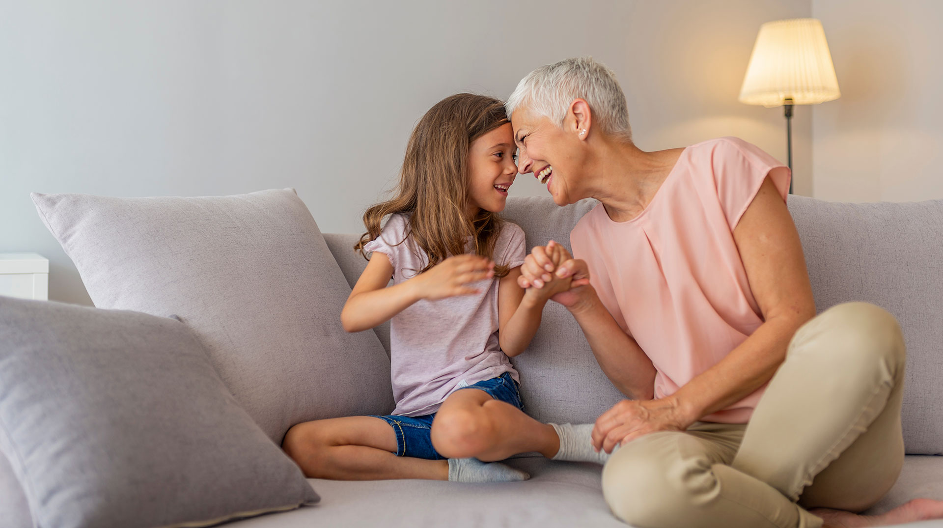 grandmother and granddaughter